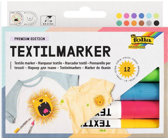 Potloden voor textiel x12